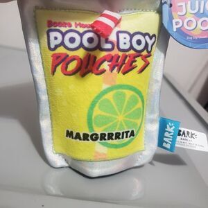 Barkbox Pool Boy Pouches Margrrita S Dog Toy  crazy Crinkle,squeaker